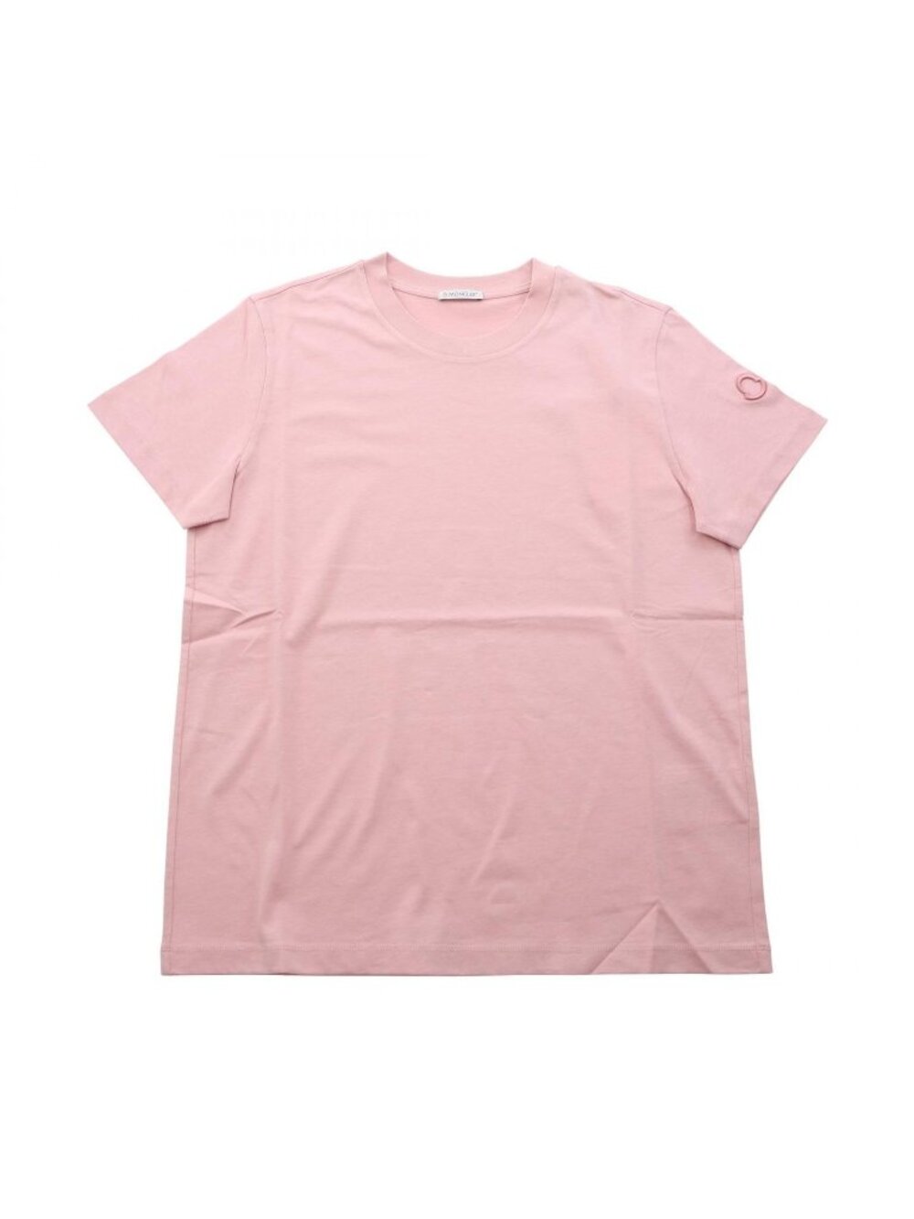 Moncler Short Sleeve T-Shirt Pink Cotton